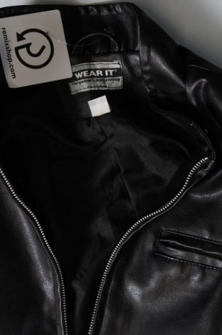 Γυναικείο δερμάτινο μπουφάν, Μέγεθος M, Χρώμα Μαύρο, Τιμή 15,74 €