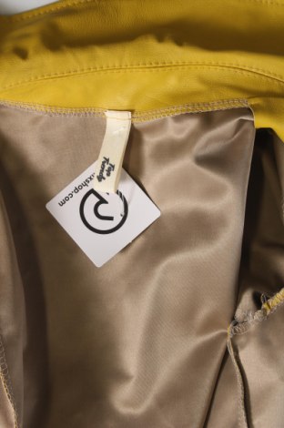 Damen Lederjacke, Größe S, Farbe Gelb, Preis 25,05 €