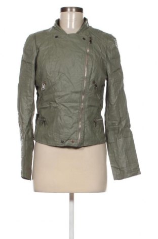 Damen Lederjacke, Größe XL, Farbe Grün, Preis 28,99 €
