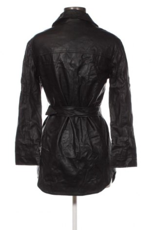 Γυναικείο δερμάτινο μπουφάν Bershka, Μέγεθος XS, Χρώμα Μαύρο, Τιμή 17,28 €
