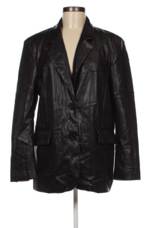Dámska kožená bunda  Bershka, Veľkosť M, Farba Čierna, Cena  23,61 €