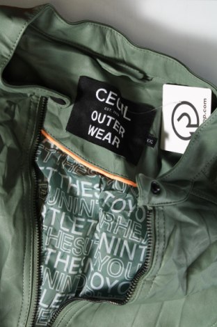 Γυναικείο δερμάτινο μπουφάν Cecil, Μέγεθος XXL, Χρώμα Πράσινο, Τιμή 27,84 €