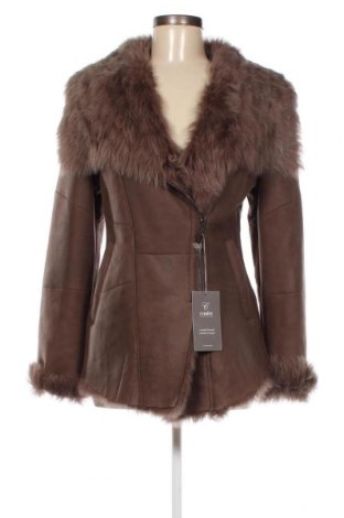 Дамско кожено палто Christ, Размер M, Цвят Кафяв, Цена 967,00 лв.