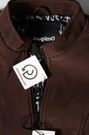 Dámska kožená bunda  Desigual, Veľkosť S, Farba Hnedá, Cena  73,59 €