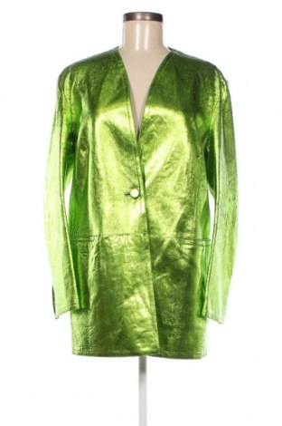 Дамско кожено яке Emporio Armani, Размер XL, Цвят Зелен, Цена 670,80 лв.