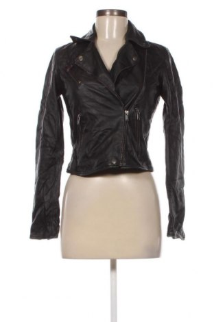 Γυναικείο δερμάτινο μπουφάν Esprit, Μέγεθος XS, Χρώμα Μαύρο, Τιμή 75,18 €