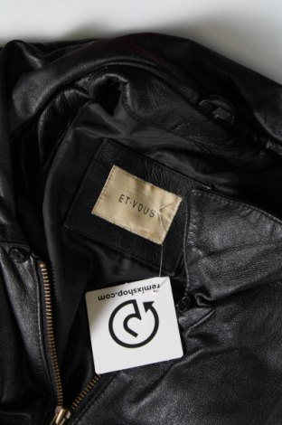 Dámska kožená bunda  Et Vous, Veľkosť L, Farba Čierna, Cena  29,73 €