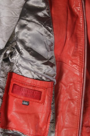 Γυναικείο δερμάτινο μπουφάν Giorgio & Mario, Μέγεθος XS, Χρώμα Κόκκινο, Τιμή 152,95 €