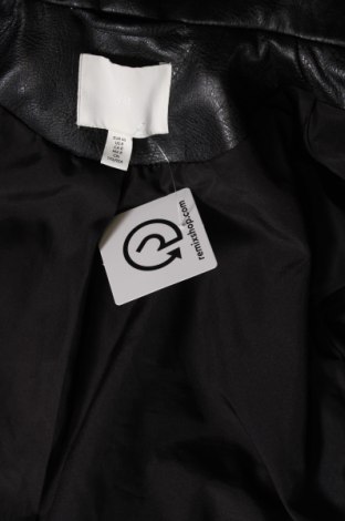 Γυναικείο δερμάτινο μπουφάν H&M, Μέγεθος M, Χρώμα Μαύρο, Τιμή 47,62 €