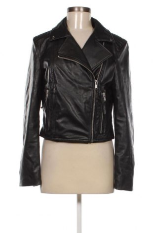 Γυναικείο δερμάτινο μπουφάν H&M, Μέγεθος M, Χρώμα Μαύρο, Τιμή 30,00 €