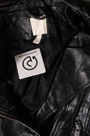 Γυναικείο δερμάτινο μπουφάν H&M, Μέγεθος M, Χρώμα Μαύρο, Τιμή 14,55 €
