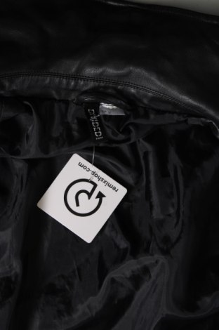Dámska kožená bunda  H&M Divided, Veľkosť L, Farba Čierna, Cena  25,06 €