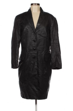 Γυναικείο δερμάτινο μπουφάν Hennes, Μέγεθος L, Χρώμα Μαύρο, Τιμή 56,26 €