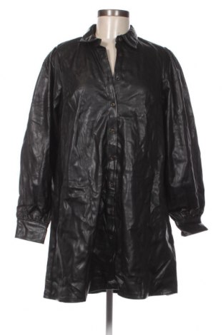 Γυναικείο δερμάτινο μπουφάν Lefties, Μέγεθος M, Χρώμα Μαύρο, Τιμή 7,58 €