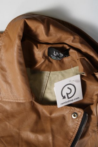 Dámska kožená bunda  Made In Italy, Veľkosť S, Farba Hnedá, Cena  11,11 €