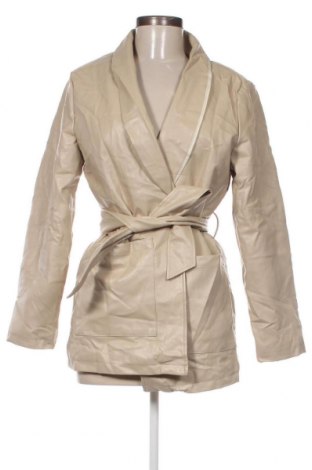 Dámska kožená bunda  Missguided, Veľkosť S, Farba Béžová, Cena  9,72 €