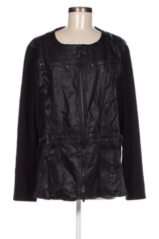 Γυναικείο δερμάτινο μπουφάν Ms Mode, Μέγεθος XXL, Χρώμα Μαύρο, Τιμή 30,31 €