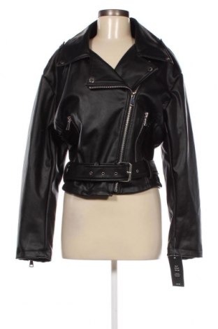Dámska kožená bunda  NA-KD, Veľkosť S, Farba Čierna, Cena  31,85 €