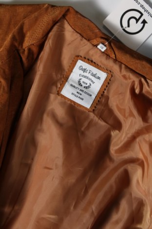 Dámska kožená bunda  Nkd, Veľkosť M, Farba Béžová, Cena  47,93 €
