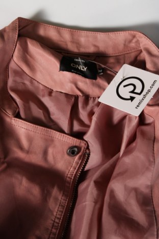 Dámská kožená bunda  ONLY, Velikost M, Barva Popelavě růžová, Cena  379,00 Kč