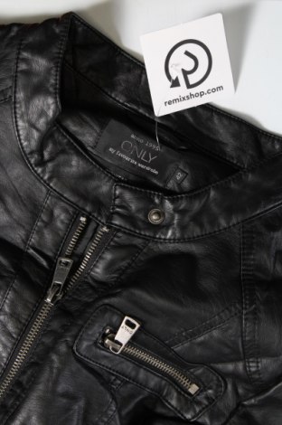 Dámská kožená bunda  ONLY, Velikost L, Barva Černá, Cena  654,00 Kč