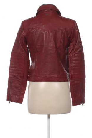 Γυναικείο δερμάτινο μπουφάν Pepe Jeans, Μέγεθος M, Χρώμα Κόκκινο, Τιμή 90,43 €