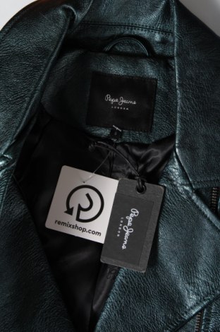 Dámska kožená bunda  Pepe Jeans, Veľkosť S, Farba Zelená, Cena  71,81 €