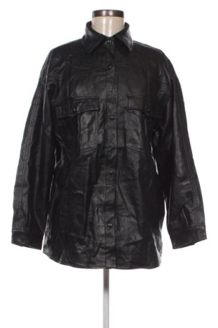 Dámska kožená bunda  Pull&Bear, Veľkosť M, Farba Čierna, Cena  23,06 €