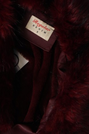 Damen Lederjacke Regular Denim, Größe S, Farbe Rot, Preis 25,06 €