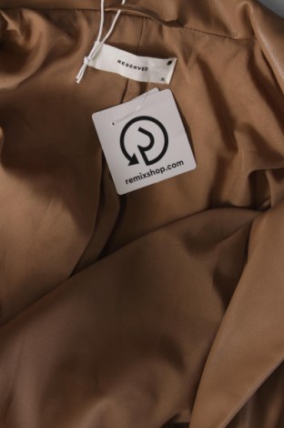 Γυναικείο δερμάτινο μπουφάν Reserved, Μέγεθος XL, Χρώμα  Μπέζ, Τιμή 25,06 €