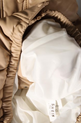 Dámská kožená bunda  SHEIN, Velikost M, Barva Béžová, Cena  781,00 Kč