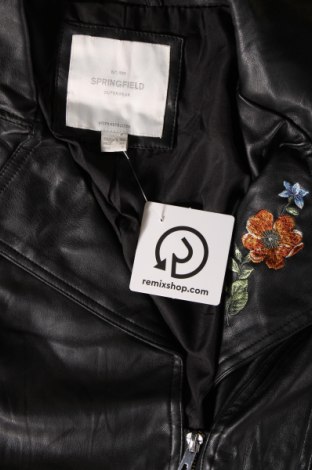 Dámska kožená bunda  Springfield, Veľkosť S, Farba Čierna, Cena  27,22 €