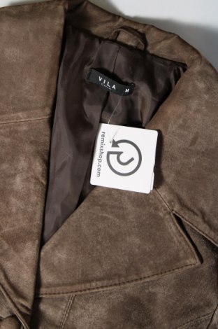 Dámska kožená bunda  VILA, Veľkosť M, Farba Sivá, Cena  24,73 €