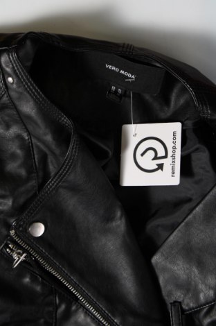 Γυναικείο δερμάτινο μπουφάν Vero Moda, Μέγεθος XL, Χρώμα Μαύρο, Τιμή 25,36 €