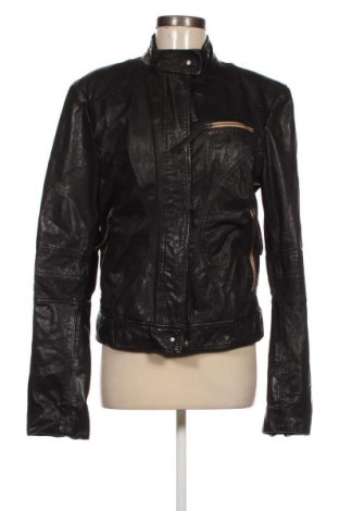 Γυναικείο δερμάτινο μπουφάν Wrangler, Μέγεθος L, Χρώμα Μαύρο, Τιμή 110,43 €