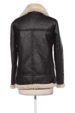 Γυναικείο δερμάτινο μπουφάν Zara, Μέγεθος XS, Χρώμα Μαύρο, Τιμή 25,11 €
