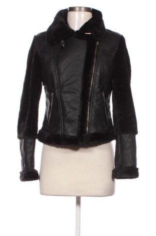 Γυναικείο δερμάτινο μπουφάν Zara, Μέγεθος XL, Χρώμα Μαύρο, Τιμή 25,36 €