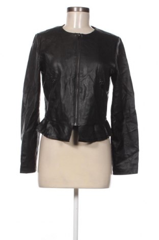 Damen Lederjacke Zara, Größe L, Farbe Schwarz, Preis 24,25 €
