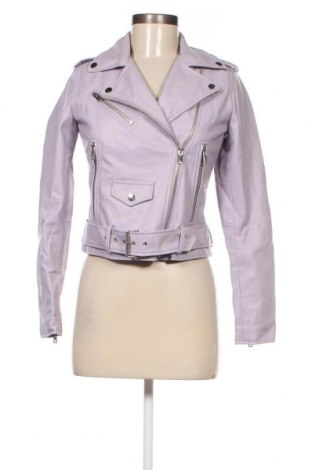 Damen Lederjacke Zara, Größe XS, Farbe Lila, Preis 28,53 €