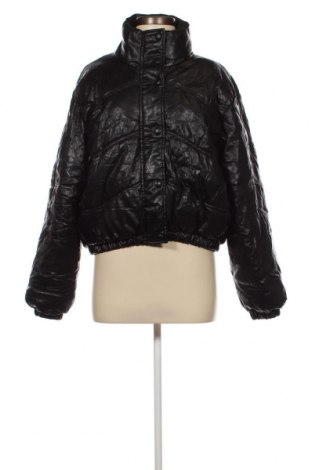 Дамско кожено яке Zara, Размер M, Цвят Черен, Цена 34,85 лв.