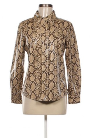 Γυναικείο δερμάτινο μπουφάν Zara, Μέγεθος S, Χρώμα  Μπέζ, Τιμή 14,28 €