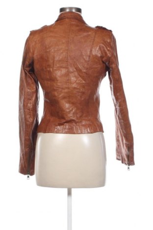 Γυναικείο δερμάτινο μπουφάν Zara Trafaluc, Μέγεθος M, Χρώμα Καφέ, Τιμή 55,05 €