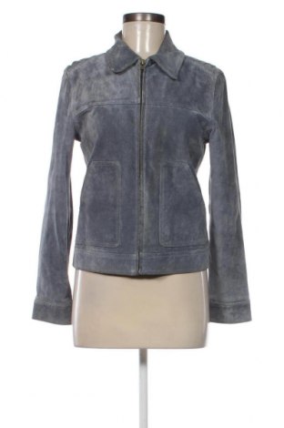 Dámska kožená bunda  Zara Trafaluc, Veľkosť M, Farba Modrá, Cena  27,60 €