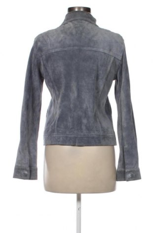 Γυναικείο δερμάτινο μπουφάν Zara Trafaluc, Μέγεθος M, Χρώμα Μπλέ, Τιμή 46,00 €