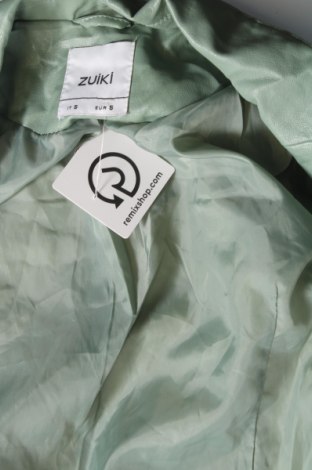 Γυναικείο δερμάτινο μπουφάν Zuiki, Μέγεθος S, Χρώμα Πράσινο, Τιμή 15,16 €