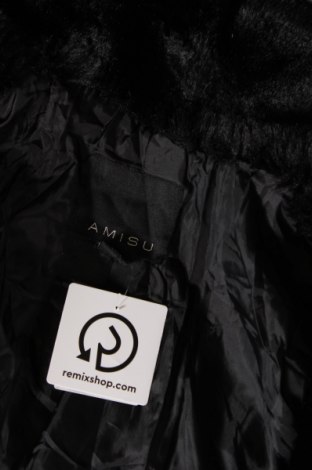 Дамско палто Amisu, Размер S, Цвят Черен, Цена 24,61 лв.