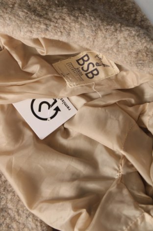Γυναικείο παλτό BSB Jeans, Μέγεθος S, Χρώμα  Μπέζ, Τιμή 36,12 €