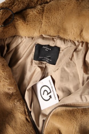 Γυναικείο παλτό Bershka, Μέγεθος S, Χρώμα Καφέ, Τιμή 33,76 €