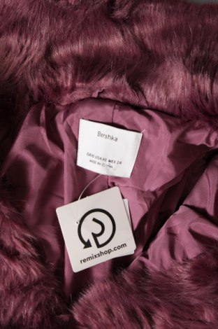 Γυναικείο παλτό Bershka, Μέγεθος XS, Χρώμα Βιολετί, Τιμή 33,10 €