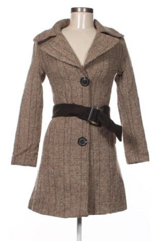 Дамско палто Bershka, Размер S, Цвят Многоцветен, Цена 64,20 лв.
